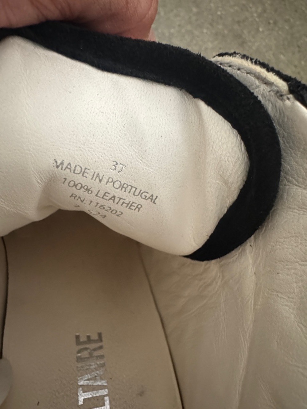 Zadig & Voltaire Black & White High-Top Logo Sneakers - Picture 4 of 4